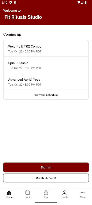 Fit Rituals Studio Screenshot 1