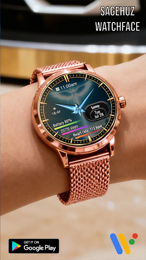 Angel Analog A097 Watch Face Screenshot 2