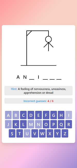 Medical Hangman Words Game Screenshot 1
