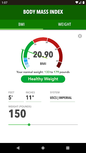 BMI & Weight Tracker Screenshot 0