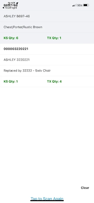 In Stock Scanner Screenshot 1