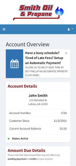 Smith Oil and Propane Screenshot 1