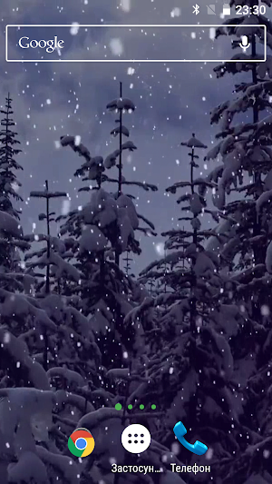 Snowfall Live Wallpapers Video Screenshot 0
