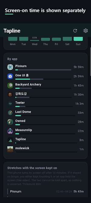 Tapline - Screen Time Widget Screenshot 3