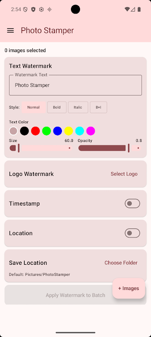 Photo Stamper: Photo Watermark Screenshot 0