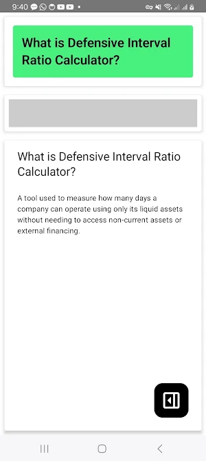 DIR Calculator Screenshot 1
