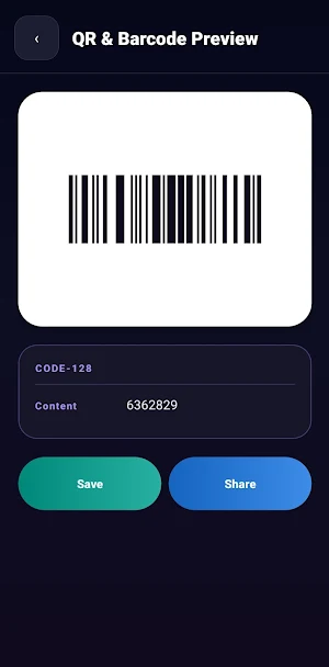QR & Barcode Scanner/Generator Screenshot 3