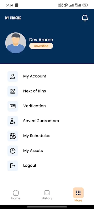 RoadRunner Mobility Finance Screenshot 2