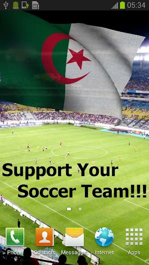Algeria Flag Live Wallpaper Screenshot 0
