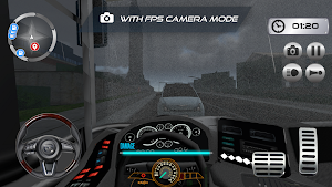 Bus Simulator 3D - City Rain Screenshot 2