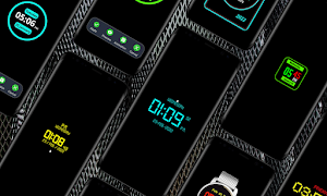 Digital Clock Lock Screen App Screenshot 1