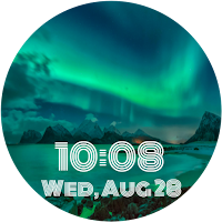 Aurora Borealis Watch Face