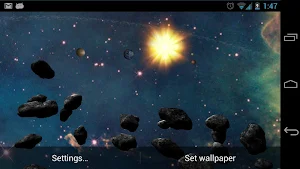 Asteroid Belt Free L Wallpaper Screenshot 3