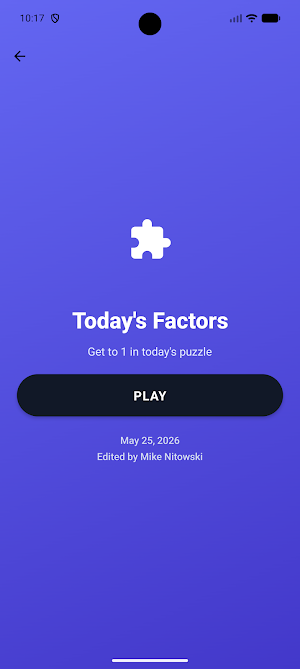 Factors Infinity Screenshot 1