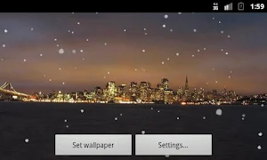 Snowing City LWP Screenshot 3