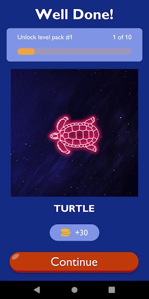 Guess Neon Animal Game Screenshot 1