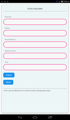 Circle Calculator Screenshot 3
