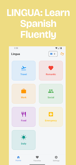 Lingua: Learn Spanish Fluently Screenshot 0