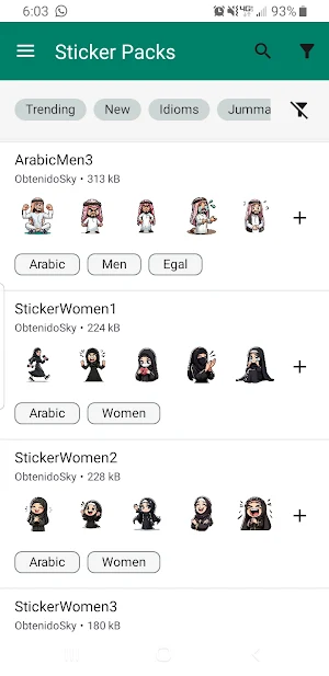 Arabic Stickers Screenshot 0