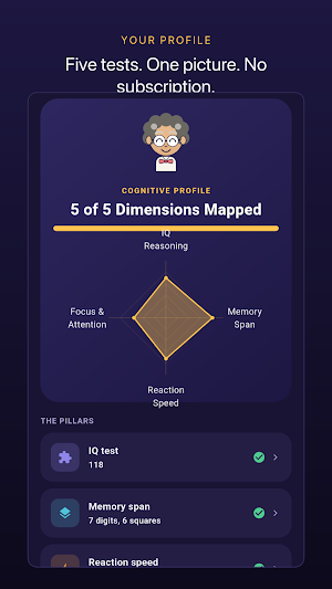 IQ Test & Brain Tests: QuotIQ Screenshot 1