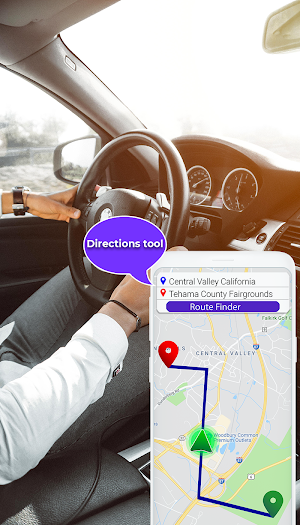 GPS compass map for Android Screenshot 3