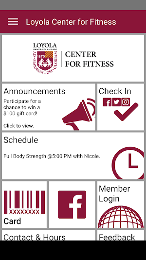 Loyola Center for Fitness Screenshot 1