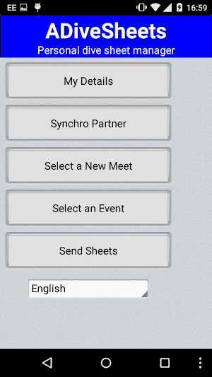 ADiveSheets Screenshot 0