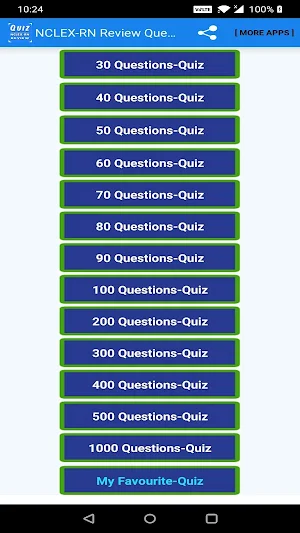 NCLEX-RN Review Questions Screenshot 1