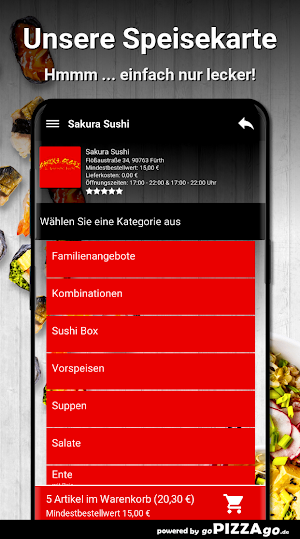 Sakura Sushi Fürth Screenshot 3
