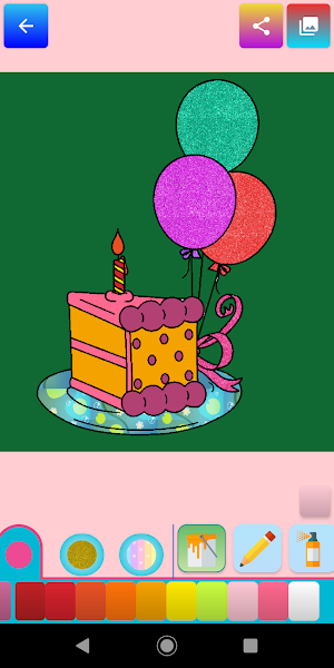 Birthday Coloring for Kids Screenshot 2
