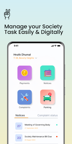 BHRE Society Management App Screenshot 0