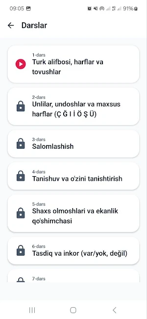 Turk tilini o'rganish Screenshot 2