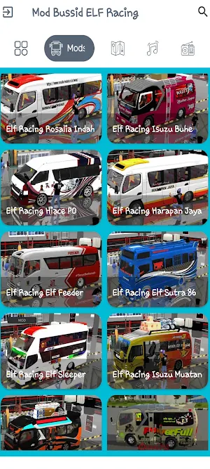 Mod Bussid ELF Racing Screenshot 2