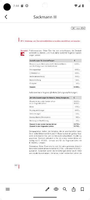 Sackmann digital Screenshot 3
