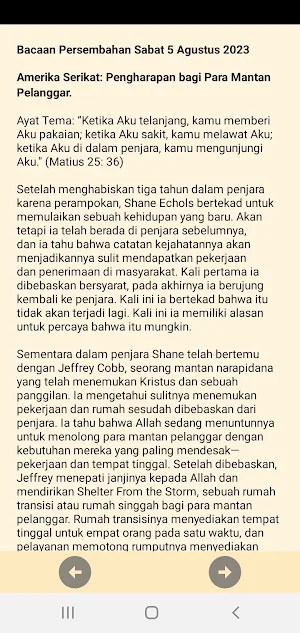 Bacaan Persembahan Advent 2023 Screenshot 3