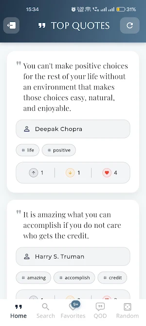 QuoteHub: Daily Quotes & Words Screenshot 0