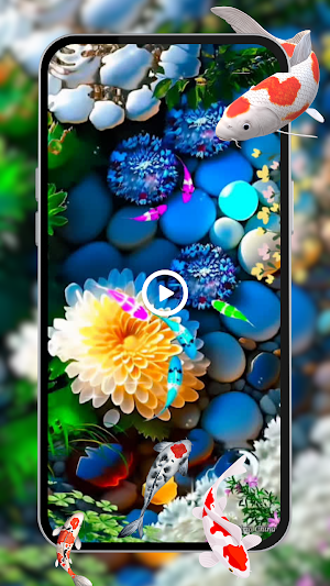 Koi Fish Aquarium Walls Live Screenshot 0