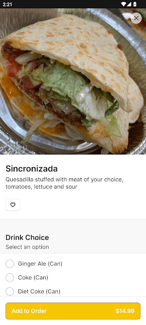 El Mejicano Tex-Mex Grill Screenshot 2