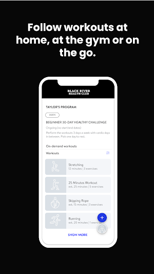 Black River Health Club Screenshot 2