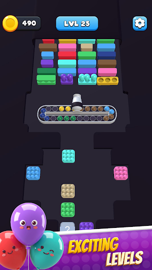 Pop Cannon Sort: Color Puzzle Screenshot 1