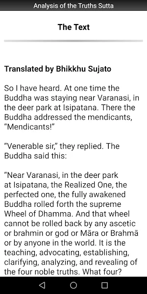Analysis of the Truths Screenshot 1