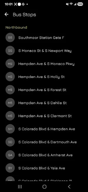 RTD Bus Denver Screenshot 1