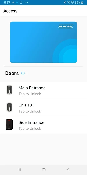 Schlage Mobile Access Screenshot 1