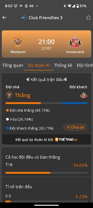 8 Thể Thao AI Screenshot 3
