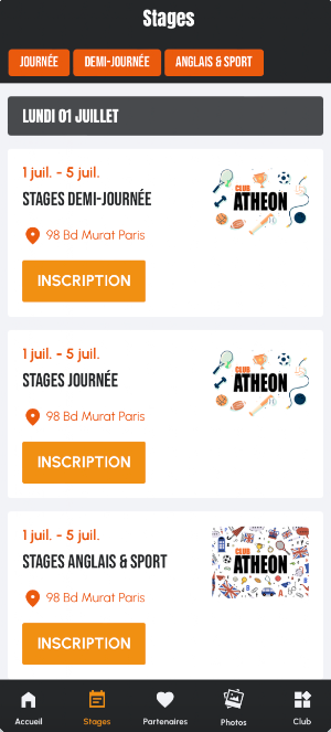 Stages Athéon Screenshot 1