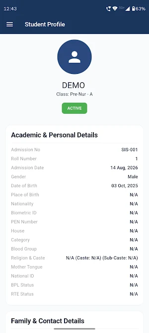 Universal Public School Parent Screenshot 2