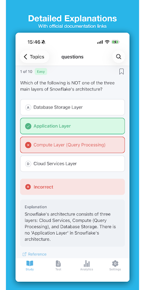 CertiQ - SnowPro Core Prep Screenshot 3
