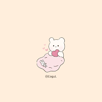 카카오톡 테마 - 밀크곰과 토끼 인형