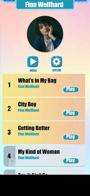 Finn Wolfhard Music Tiles Game Screenshot 0
