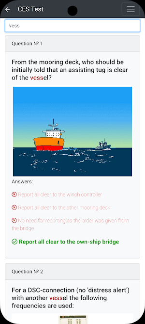 Non-RORO passenger Operat. CES Screenshot 2